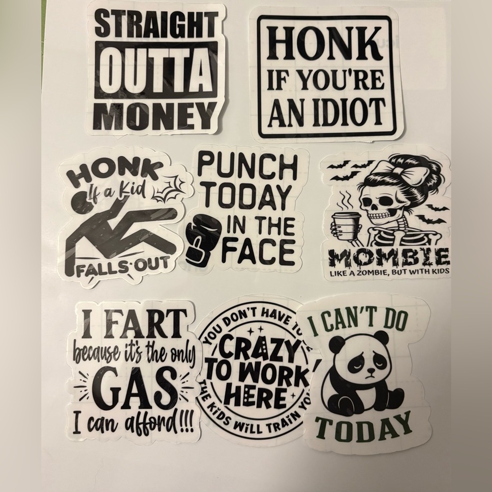 Assorted  Humorous Sticker Set